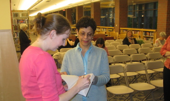 Shahla W. came early and got the first signed copy.  Thanks, Shahla!