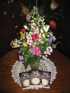Flowers from my agent to celebrate the official launch date.